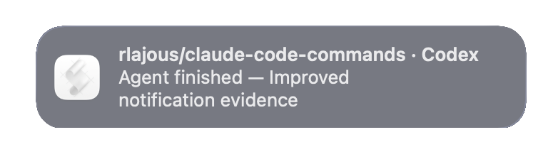 A single-play sequence of three real macOS notifications: agent finished, changes requested, and review approved.